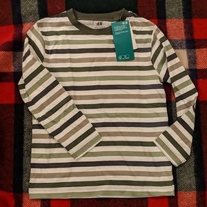 H&M boys long sleeve striped tee